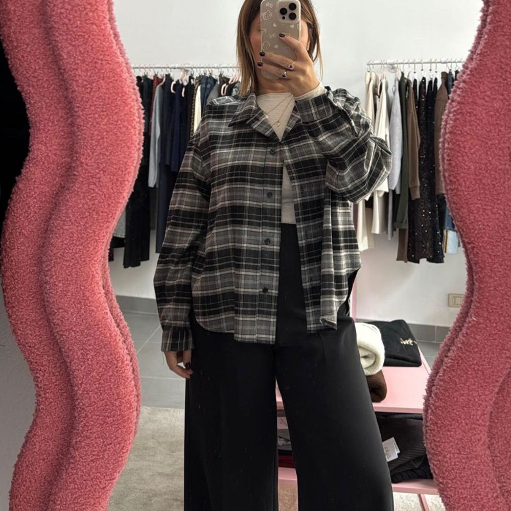 Camicia a Quadri Donna Lokita Over