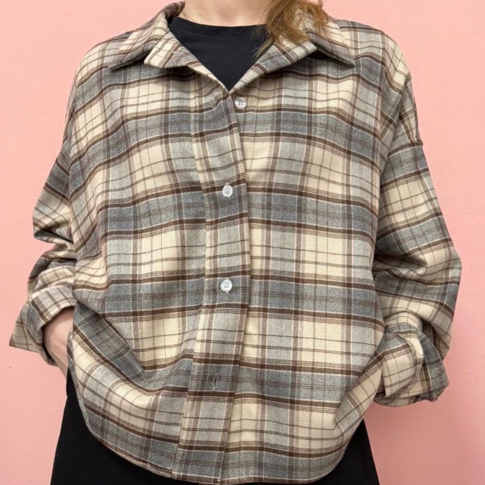 Camicia a Quadri Donna Lokita Over