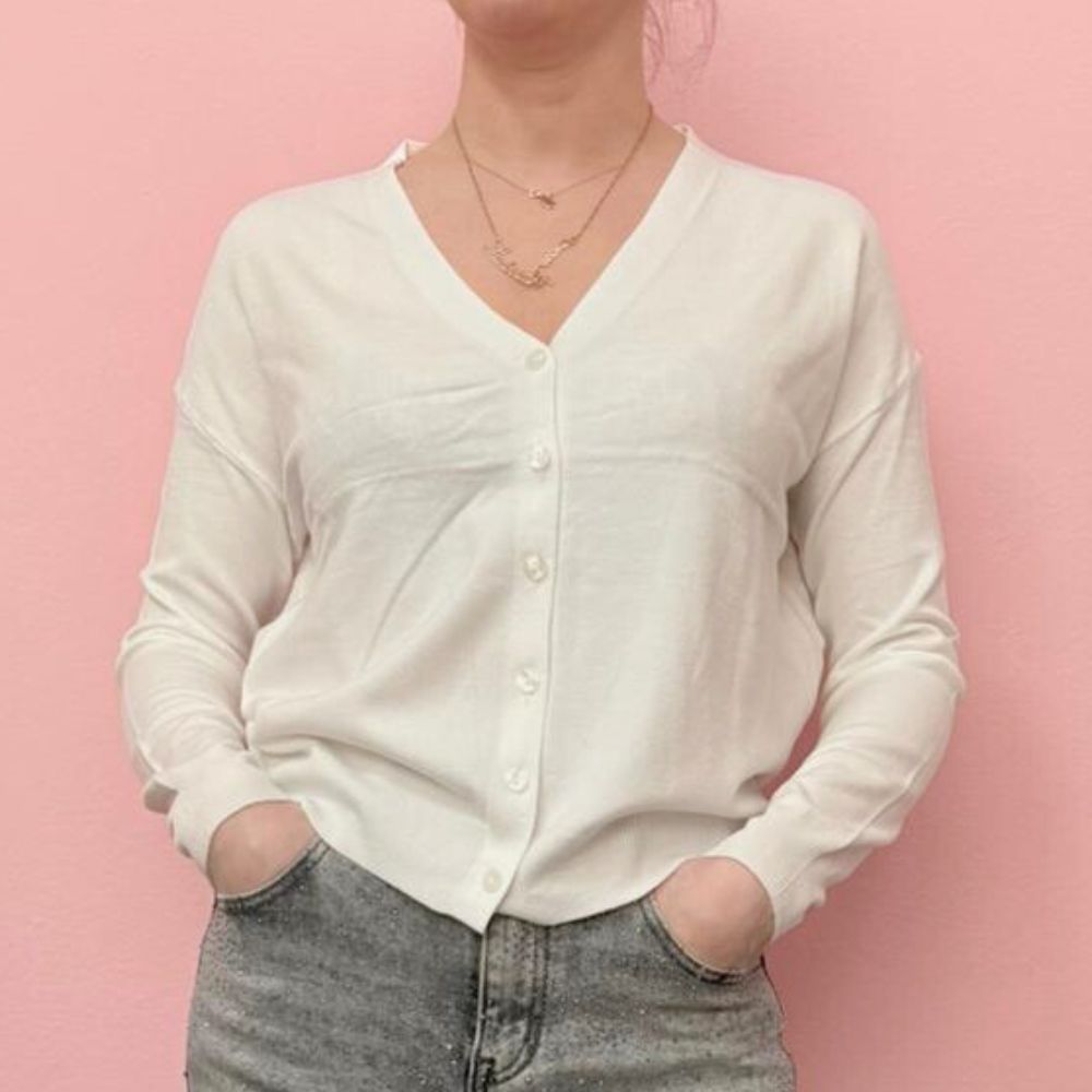 Cardigan Rasato Donna Susy Mix in Viscosa