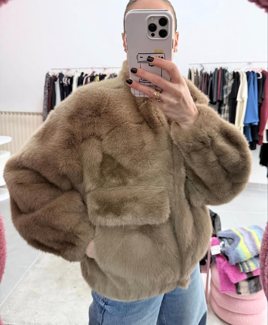 Ecopelliccia corta Adoré