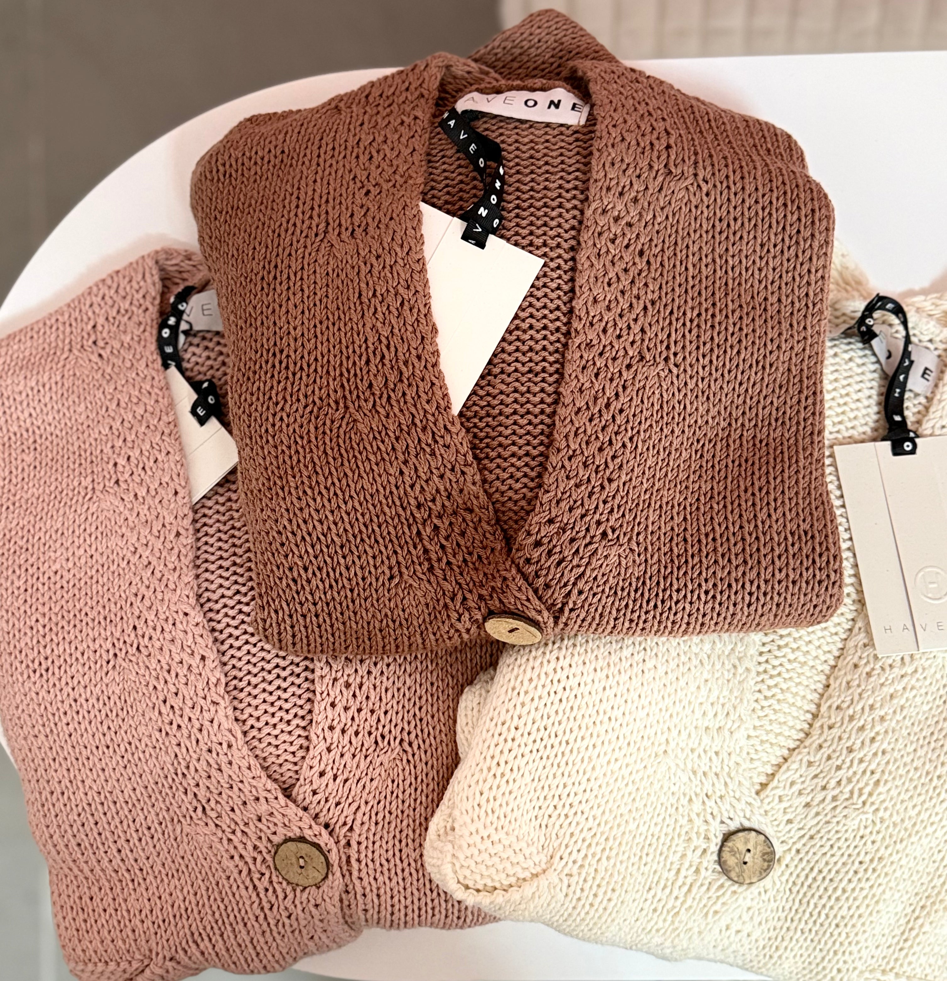 Cardigan con Bottoni e Tasche HAVEONE