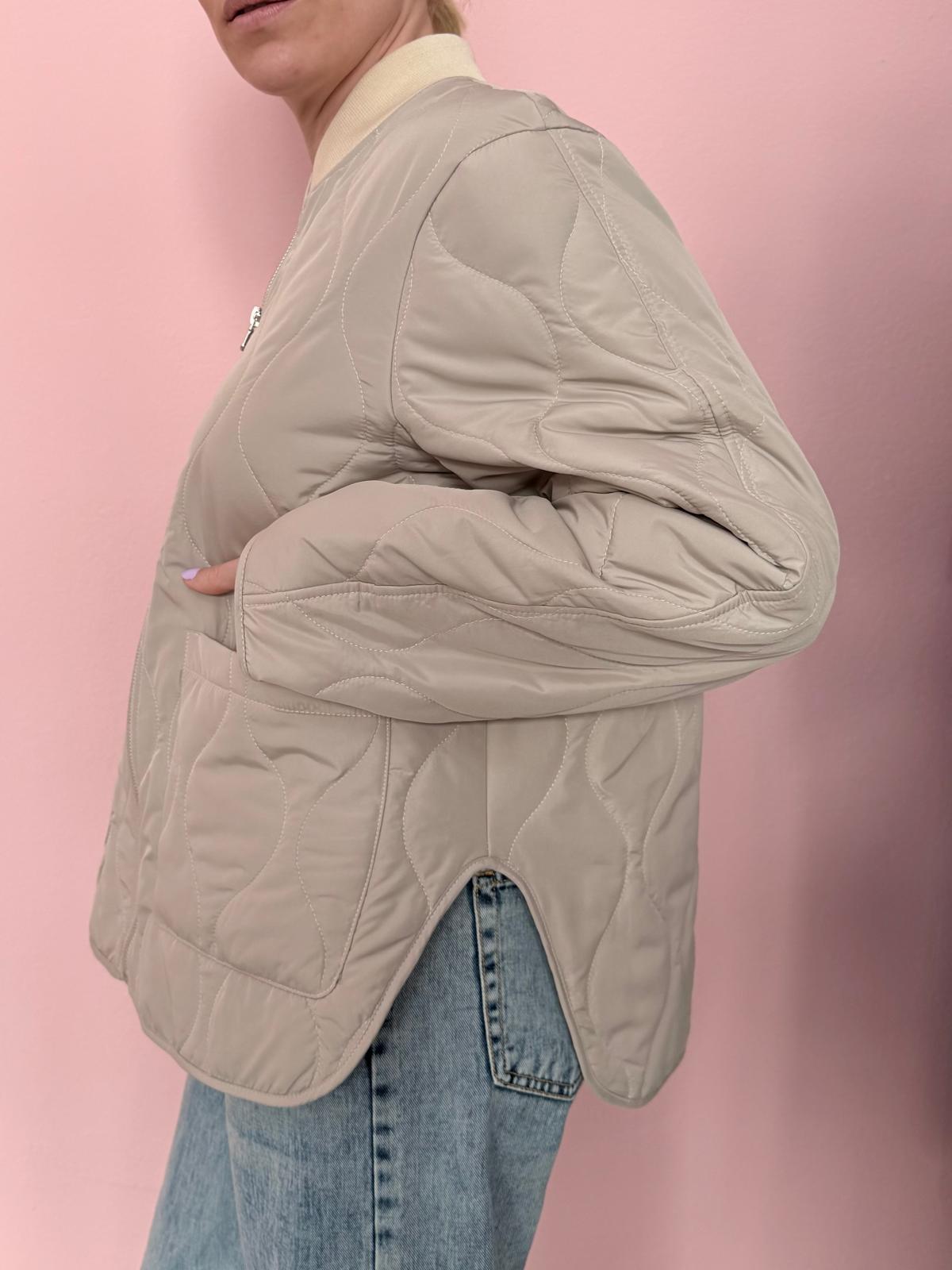 Trapuntino over con tasche