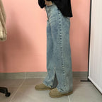 Jeans Straight Donna Kontatto Rubino in Denim 100% Cotone